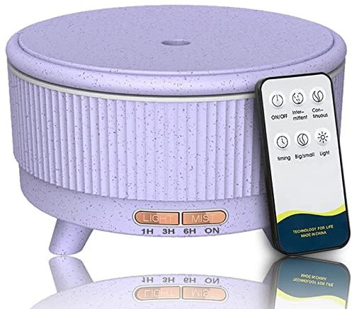 Essential Oil Diffuser, Large Room Humidifier, 500ml Aromatherapy Diffuser, Cool Mist Humidifier with Remote Control, 7 Colorful Lights and 3 Mist Modes,