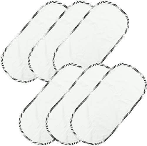 SZCXDKJ Lot de 6 matelas à langer portables en pur coton imperméable pour table à langer réutilisable en couche, doux et confortable, 30 x 60 cm