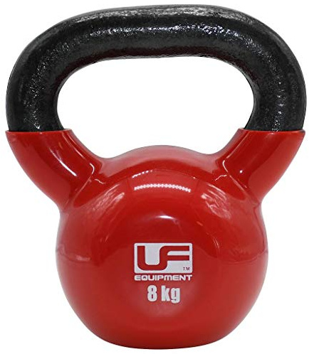 Urban Fitness Cast Iron Kettlebell Workout Home Gym Weights (8kg)