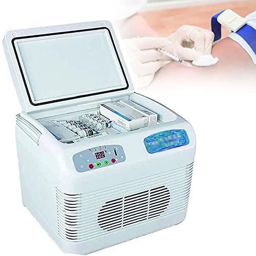 Estuche de Viaje con Enfriador de insulina,Neveras De Insulina Eléctrico, Pantalla LCD 2-8 ° C Caja Refrigerada A Temperatura Constante, PequeñAs PortáTil Caja para Medicina,con Batería