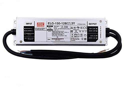 Lemona electronics ELG-150-12B-3Y Mean Well, alimentatore a LED, trasformatore 12 V, 10 A, dimmerabile, PFC, IP67