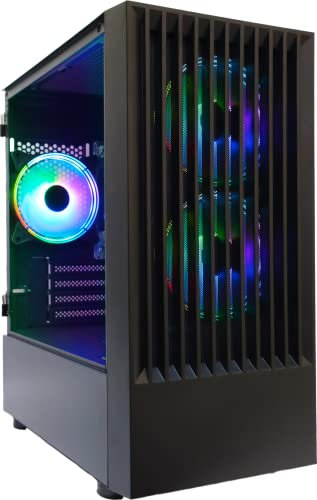 Computer Specialist GAMING PC Intel Core i7 2600 @ 3.40GHz 16GB RAM 240GB SSD + 1TB HDD GT 730 2GB Windows 10 Gaming PC Slammer 3 x ARGB Fans (Renewed)