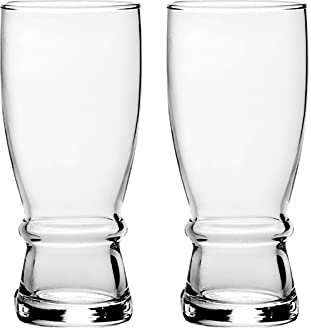 Boccali da Birra in Vetro Bicchieri da Birra Boccale da Birra in Vetro Tazze multifunzionali Boccale da Birra Personalizzato utilizzato per Succo Cola Soda e Altro Set di 2 Bicchieri Boccale da Birra