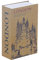Tissting Buchtresor mit Zahlenschloss, 18 x 12 x 5,5 cm Echten Seiten Buch Tresor Versteckter Abschließbar Code Schloss Buchsafe für Geld Bargeld Schmuck (London #3)