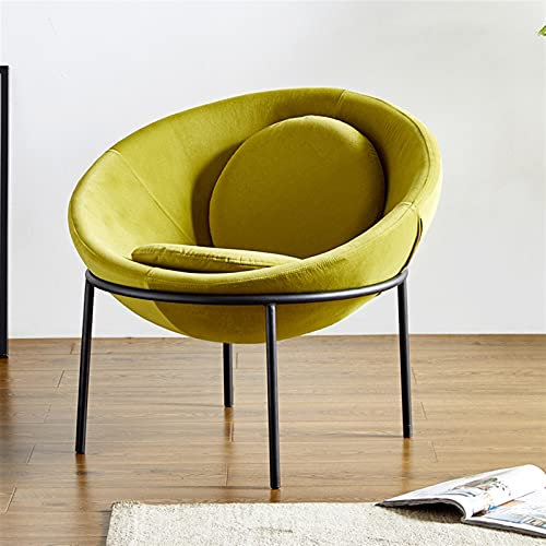 BTZHY Relaxsessel Sessel,Wohnzimmer-Sofa, Schnecken-Stoff-Sofa, Einzel-Modernes, minimalistisches Balkon-Kürbis-Einzel-Eisen-Mr-Sofa
