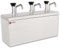 Beeketal 'MSP-3' Gastro Saucenspender Pumpspender 3 x 2 Liter Volumen, extra breite und stabile Kolben | Edelstahl Konstruktion | Pumpstation ideal als Spender für Ketchup, Mayonaise oder Senf