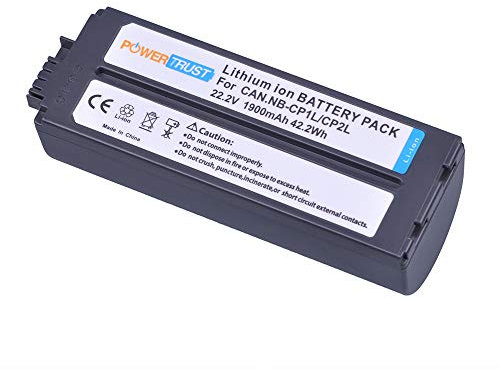 PowerTrust 1900mAh NB-CP1L NB-CP2L Akku für Canon -Fotodrucker SELPHY CP1300 CP1200 CP100 CP220 CP300 CP800 CP400 CP900 CP910