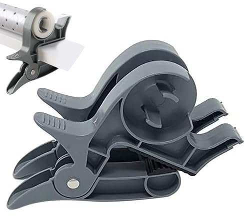 Geschenkpapier Schneider Für Rollen,2 Stück Geschenkpapier Abroller,Geschenkpapier Halter,Geschenkpapier Halterung Tisch, Tischklemmen Aus ABS-Geschenkpapier Mit Klebebandspender
