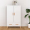 AUVYI Highboard Hochglanz-Weiß 70x31x115 cm Holzwerkstoff Wäscheschrank Aktenschrank Bücherregal Schuhregal Schmal Lowboard Wohnzimmer TV Board Badezimmerschrank Küchenschrank