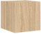 vidaXL Mueble de TV de Pared con Luces LED Roble Sonoma 30,5x35x30 cm