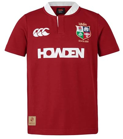 British & Irish Lions Unisex Canterbury 2025 Short Sleeve Classic Rugby Jersey, Red Dahlia, 3XL