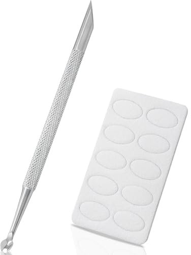 Stainless Steel Cuticle Pusher Tool,Cuticle Trimmer for Manicure Pedicure