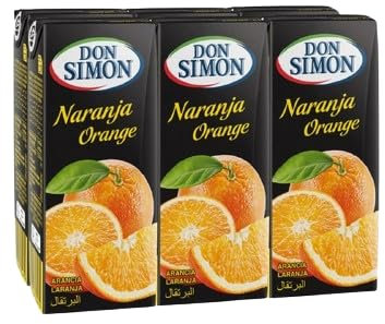 UBOON - Zumo de Naranja - Pack de 6 Botellas x 200 ml