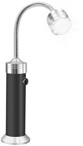 MODOAO BBQ Barbecue Grill Licht, 360 Grad Einstellbar BBQ Licht, 9 LED Birnen & Magnetischer Lichtsockel, Batteriebetrieben, Outdoor Grill Lichter für Outdoor Camping, Picknick, Garage Beleuchtung