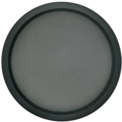 Fuhengli 12 Speaker Grill Covers, Car Speaker Subwoofer Guard Protector, Metal Frame with Metal Mesh, Black - 1Pc