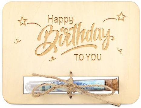 TAKULA Geldgeschenke Geburtstag - Geldgeschenke Verpackung, Geburtstagskarte Geldgeschenk Wunscherfüller Lustige Geldgeschenke|Happy Birthday