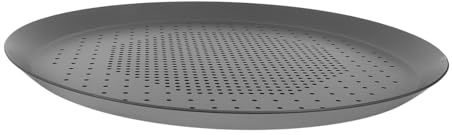 LABRIMP Molde Para Pizza Redonda De Aluminio Antiadherente Para Hornear Bandeja Para Pizza Para Horno Herramienta Para Hornear