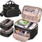 Prokva Medizin Lagerung Tasche mit 2 Medizinischen Taschen, Pille Flasche Veranstalter Tasche Leere Erste-Hilfe-Tasche für Reisen, Home Healthcare, Schwarz (Nur Leere Tasche)