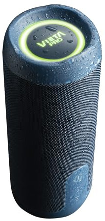 Vieta Pro Altavoz Pequeño Bluetooth 5.3 Potente, Resistente al Agua, 13H de Batería y Micrófono. Altavoz Portátil Grande True Wireless, Aux In, USB, Asistente de Voz y Sistema de Luces | Upper 4