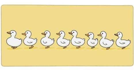 Ente Mauspad XXL 500x250x3 mm, Groß Gaming Mauspad Gelb Mousepad Vernähte Kanten, rutschfeste Gummibasis und Wasser Resistent Weiche Oberfläche, zubehör für Maus und Tastatur, Zimmer Büro Deko G815