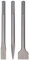 Kit Scalpello, Punte per Trapano a Percussione Rotanti a Punta Piatta Ridimensionata con Lunghezza Estesa, Acciaio Al Carbonio, Compatibile con Trapani a Percussione (SDS MAX (