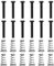 Create idea Lot de 12pcs Vis Et Ressorts Noir pour Réglage de La Selle de Guitare 3mm x 18mm pour Chevalet de Guitare Trémolo Pièces de Chevalet de Guitare Noir