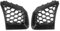 Riloer Rejilla de repuesto de rejilla lateral negra de panal de abeja, 1 par de rejillas centrales para parachoques delantero compatible con Seat Ibiza 6L 2002-2009