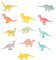 BESTonZON 12pcs Dark Dinosaur Models Educational Toys for Boys and Girls Fun and Creative Playthings for Dinosaur-themed Parties and Daily Activities