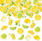 ParPix 100 Stk Zitronen Deko Geburtstag Konfetti, Groß 6,3cm Zitrone Streudeko Hawaii Party Deko, Lemons Themed Birthday Party Confetti, Sommerparty Streudeko,Zitronendeko Konfetti,Zitronen Dekoration