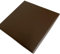 Pflegeleichtes Sitzkissen Stuhlkissen Bankkissen 40 x 40 x 4 cm Kunstlederbezug für Haus und Garten (braun nappaprägung)