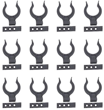 Lot de 12 clips de fixation pour plinthes de cuisine de 28 à 32 mm