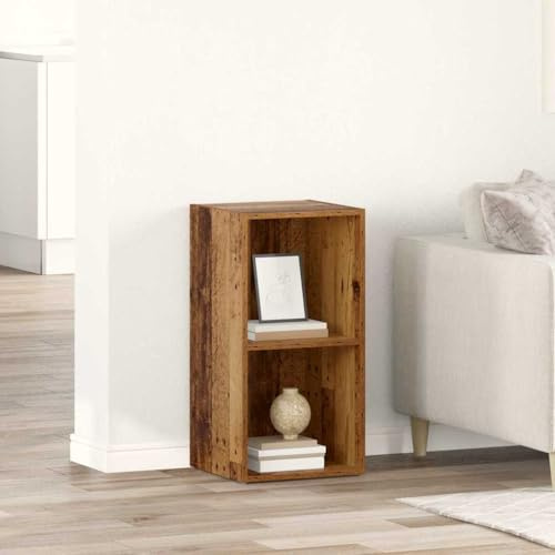HETFTJN Altholz TV Sideboard Lowboard 120 x 30 x 45 cm Modernes modulares Regalsystem aus Holzwerkstoff mit robustem Design für Wohnzimmer Büro und Flur