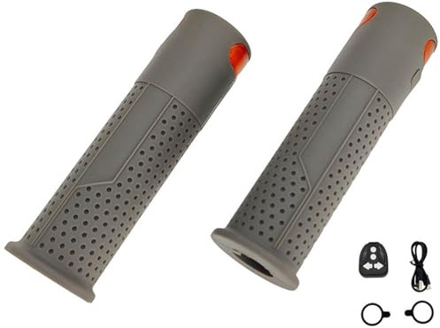 Elektroroller-Lenkergriffe mit Blinkern, Lenkergriffe für Elektroroller kompatibel für Xiaomi M365/Pro 1S/Pro 2/Mi3 für Ninebot Max G30/G30D, LED-Anzeigen (Grau)