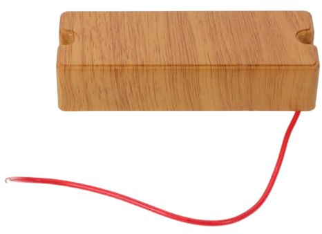 POPETPOP Micro de Guitare Électrique Double Bobinage pour Basse 5 Cordes Précision et Sortie Tonale Équilibrée en Plastique et Métal, Accessoire pour Performances Musicales