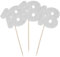 Number 18 Cupcake Toppers - 12pk (Silver Glitter)
