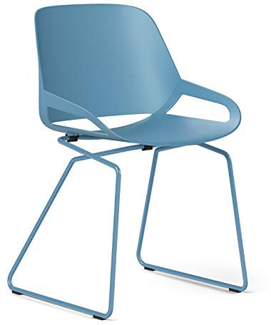aeris Numo Esszimmerstuhl – Schwingstuhl mit modernem Kufengestell – Exklusiver Designstuhl für innen und außen – ergonomischer Gartenstuhl für einen gesunden Rücken