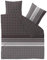 CelinaTex Touchme Biber Bettwäsche 200 x 220 cm 3teilig Baumwolle Bettbezug, Set, Bettgarnitur für Sommer und Winter, ganzjährig, pflegeleicht, Laura schwarz beige anthrazit