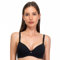 SÌèLEI, Reggiseno con Coppe Graduate Senza Ferretto, Realizzato in Cotone Biologico, 100% Naturale, Designed in Italy, Color Nero, Taglia 3B