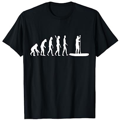 Pagaie Debout Évolution SUP Stand Up Paddle Pagayeur T-Shirt