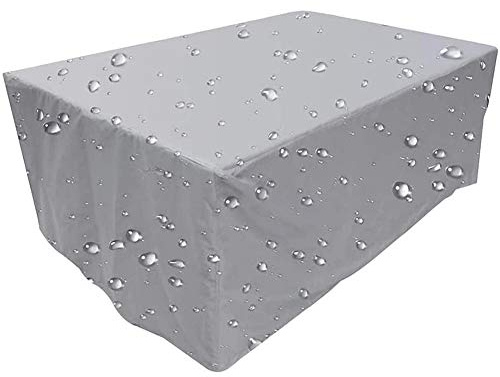 JQDZX Housse Protection Table Jardin, Tissu Oxford 210D imperméable Housse de Protection- Bâche Étanche, Anti-UV Anti-Pluie Anti-Poussière, pour Table, Canapé, Inclinable, Chaises (210x110x70cm)