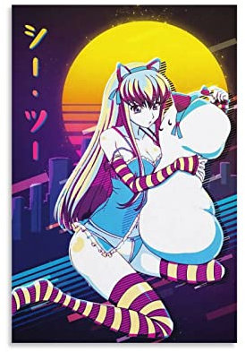 Code Geass Anime-Poster Cc Leinwand-Kunstposter und Wandkunstdruck, modernes Familien-Schlafzimmer, Dekor-Poster, 40 x 60 cm