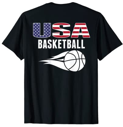 Amerika Basketball Lovers Jersey - USA Flagge Sommer Sport T-Shirt