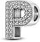 TINSLO Charm Anhänger Damen Buchstabe P für Armband 925 Sterling Silber Charms Beads passend für Pandora Armband und Halskette, Kompatibel mit Europäischen Armbänder für Frauen Mädchen