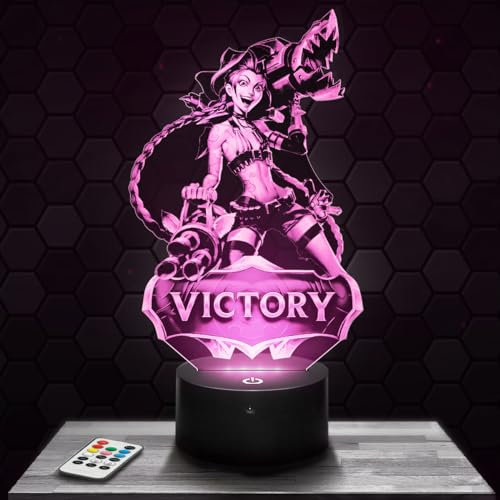 Lampada da comodino, Luce notturna tattile LOL Lampada illusione 3D LED, idea regalo di Natale per ragazzi e ragazze Lampada da notte per bambini o adulti TOP