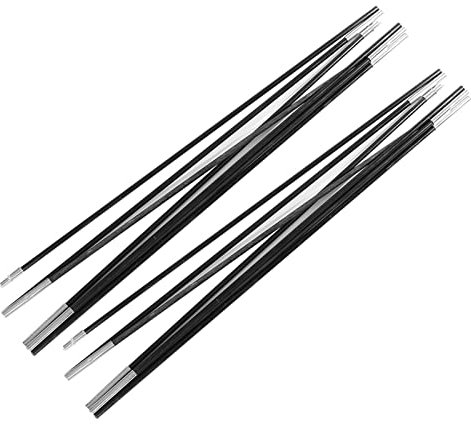 2 Pièces Arceaux de Tente Poteaux de Bâche de Tente 3,96 M, Poteaux de Tente de Remplacement Universels en Fibre de Verre Mât de Tente Télescopique pour Auvent de Camping