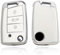 【4 Couleurs】 Z.MYUKI Compatible avec Tiguan Coque de clé avec Porte-clés pour VW Tiguan 2 MK2 | R-Line | Allspace 2016-2022 2023 Accessoires d'origine (White)