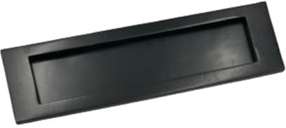 Solid Brass Material Letter Plate Smooth Finish in Black Finish & Dimensions 350mm x 113mm x 10mm
