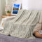 Fleecedecke 150x200 Warm Braun, Blanket Decke Flanell Licht Kuscheldecke Blumenmuster Flanelldecke Weich Kuschelig Wohndecke Sofa Bett
