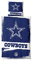 Great Branding Dallas Cowboys NFL Bettwäsche Set ** Raw ** Baumwolle, Reißverschluss, 135x200 cm Bettdeckenbezug und 80x80 cm Kissenbezug
