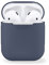 MyGadget Estuche de Silicona Suave Compatible con Apple Airpods 1 y 2 Generación - Funda Protectora para Auricolares - Case Anti arañazos - Azul Oscuro